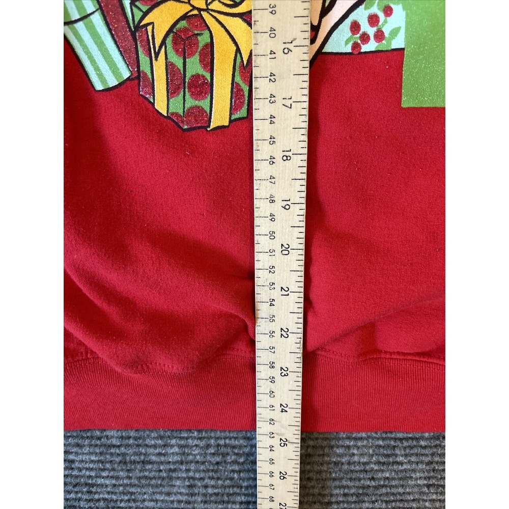 Y2K Betty Boop Vintage Size XL Red Crewneck Sweatshirt Christmas Naughty Girls - Picture 8 of 13
